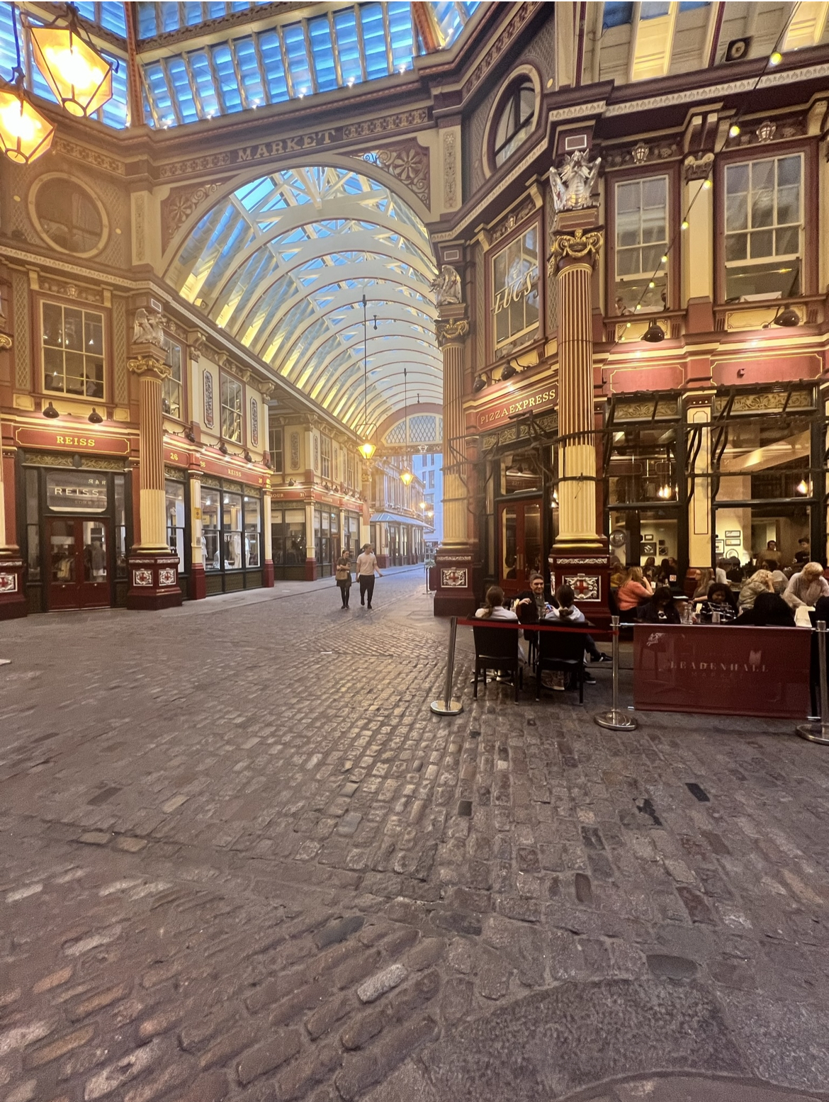Leadenhall Market- one of the Harry Potter filming locations in London